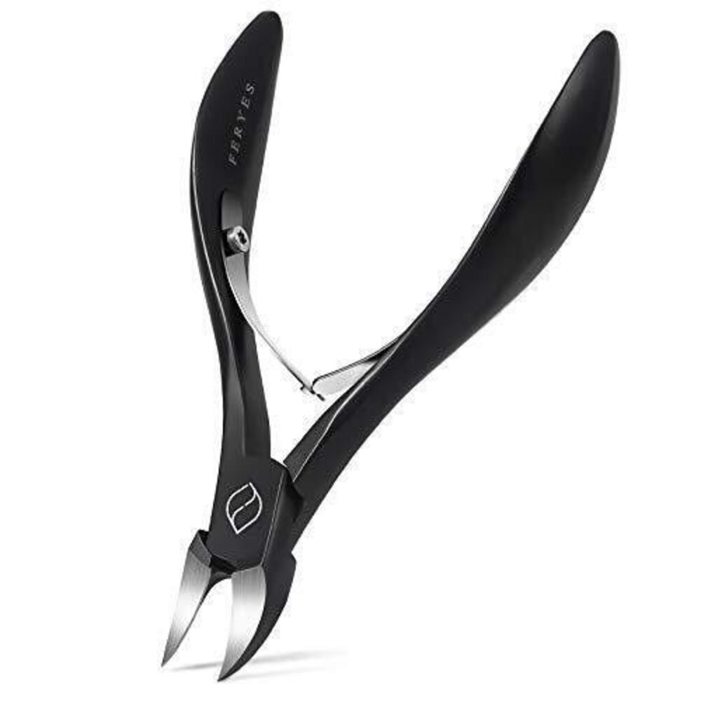 FERYES Toenail Clippers for Thick Fungal or Ingrown Toenails with Metal Case NEW